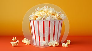 Clean And Aesthetic Popcorn In 3d - High Quality Photostock