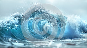 Clean blue water wave background