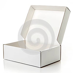 Box packaging isolated on white background