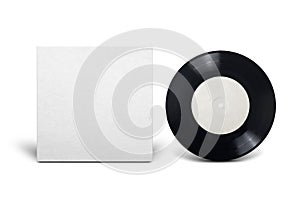 Clean cardboard cover with 7-inch vinyl single record photo