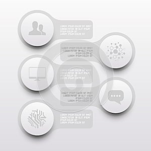 Clean Circle Label Elements