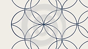 Clean circular geometric pattern, modern abstract vector background, vector design Generative AI