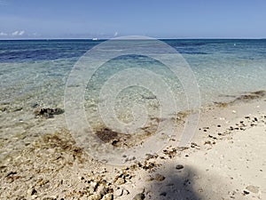 Clean and Clear Seawater with a Blue Sky