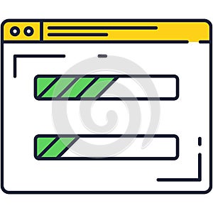 Clean code icon vector isolated on white