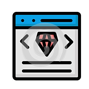 Clean code programming Isolated Vector icon which can easily modify or edit