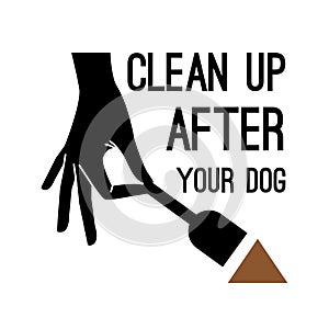 Clean after dog banner