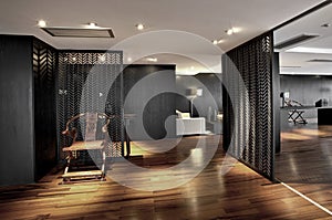 Clean and elegant office environment