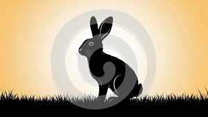 Clean emphasizing the contrast between the dark silhouette and the