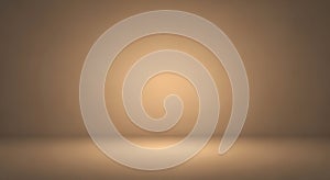 Warm Brown Gradient Studio Background with Floor