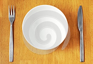 Clean, Empty White Bowl.