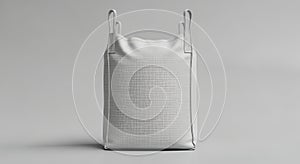 Empty White FIBC Bulk Bag - Industrial Packaging Mockup