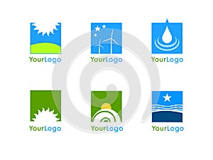 Clean energy company logo vector