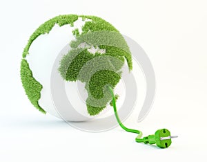 Clean energy concept illustration