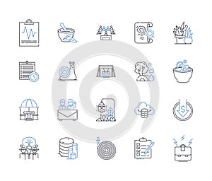 Clean Energy line icons collection. Solar, Wind, Hydro, Geothermal, Biomass, Tidal, Biofuel vector and linear