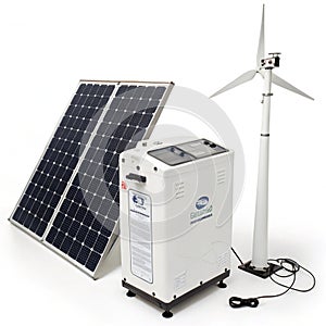 Clean Energy Solution isolated on white background