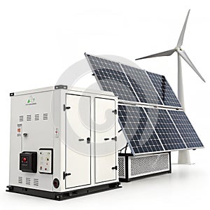 Clean energy solution isolated on white background