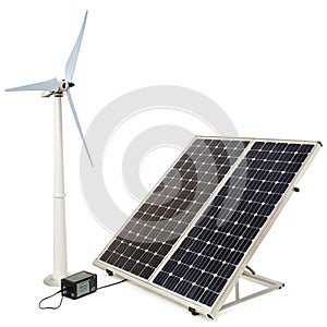 Clean Energy Solution isolated on white background