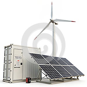 Clean Energy Solution isolated on white background