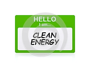 Clean energy tag
