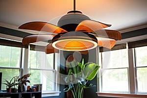 clean fan blades with sunlight filtering through