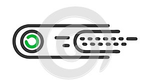 Information Processing and Digital Progress Bar, vector design Generative AI
