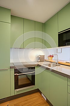 Clean fresh and bright kitchen