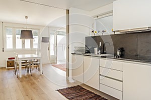 Clean fresh and bright kitchen