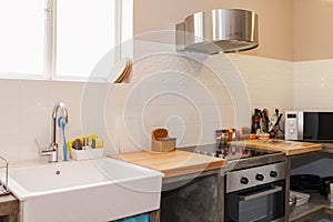 Clean fresh and bright kitchen