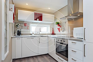 Clean fresh and bright kitchen