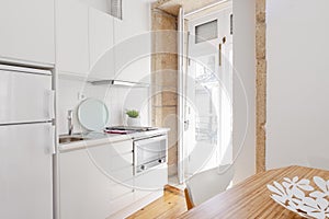 Clean fresh and bright kitchen