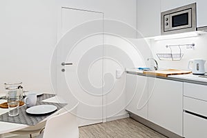 Clean fresh and bright kitchen