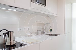 Clean fresh and bright kitchen