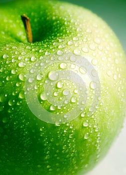 Clean fresh green apple