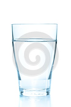 Clean glass of still water