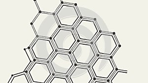 Clean hexagonal grid pattern, abstract geometric background for modern design, vector design Generative AI