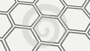 Clean Hexagonal Grid Pattern, Modern Abstract Background, vector design Generative AI