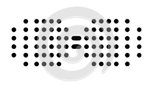 Abstract Dot Matrix Pattern, Digital Pixel Grid Background, vector design Generative AI