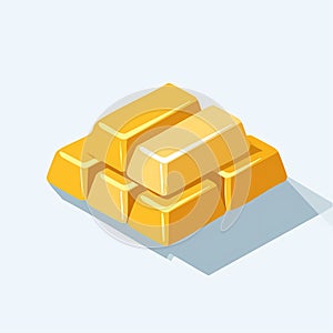 Stack of Shiny Gold Bars