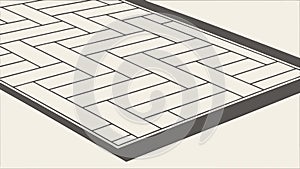 Clean Isometric Tile Flooring Pattern Design, vector design Generative AI