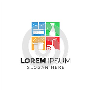 Clean Logo Template, Design Icon Vector Illustration