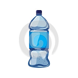 clean mineral water bottle cartoon vector illustration