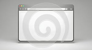 Blank Browser Window Mockup