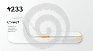 Abstract White and Gold Concept #233