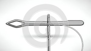 Needle and Threader Illustration