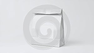 Blank White Paper Bag Mockup