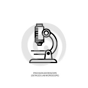Simple Line Art Microscope Icon