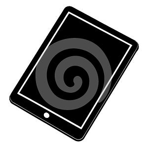 Simple Vector Illustration of a Modern Tablet