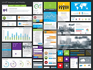 Clean & modern graphical user interface set.
