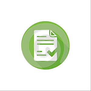 Approved Document Icon with Checkmark