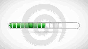 Green Loading Bar Progress Indicator